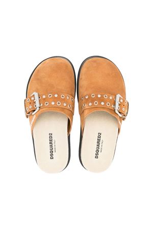 Brown Leather Sabot DSQUARED KIDS | 7772301